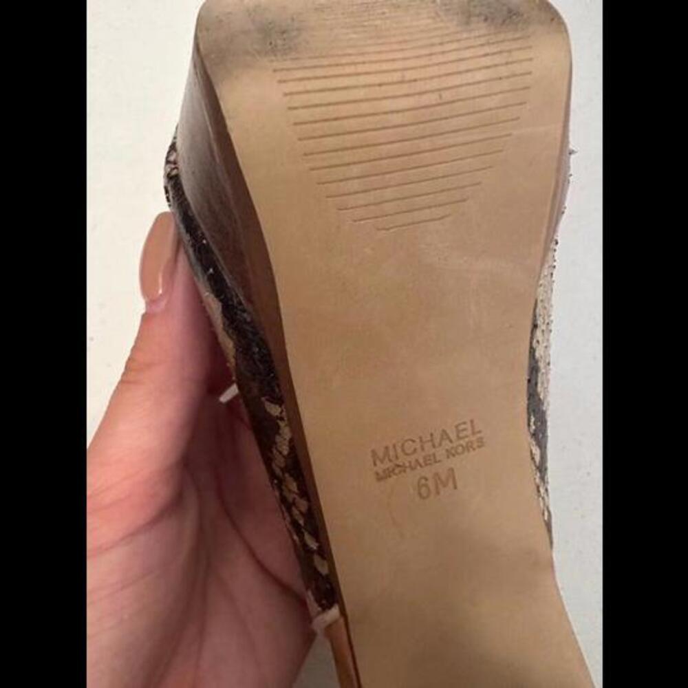 Step up your shoe game with Michael Kors' stunning snakeskin heels - Picture 3 of 4